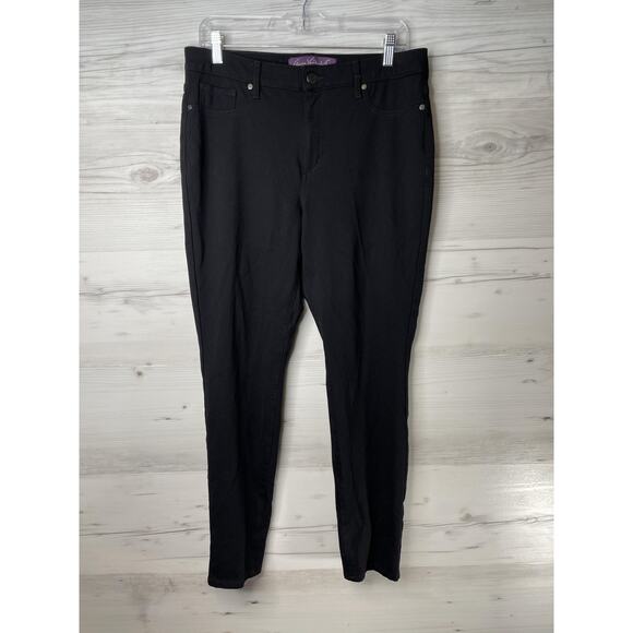 Gloria Vanderbilt Pants Womens 12 Vickie Ponte Legging Stretch Viscose Nylon - Picture 1 of 14